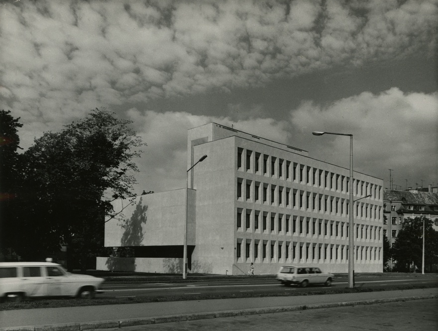 EKP Rajoonikomitee hoone Tallinnas, vaade. Arhitekt Malle Kusma