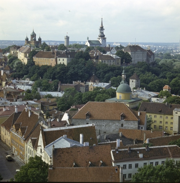 Tallinna vaade. Vanalinn linnulennult.