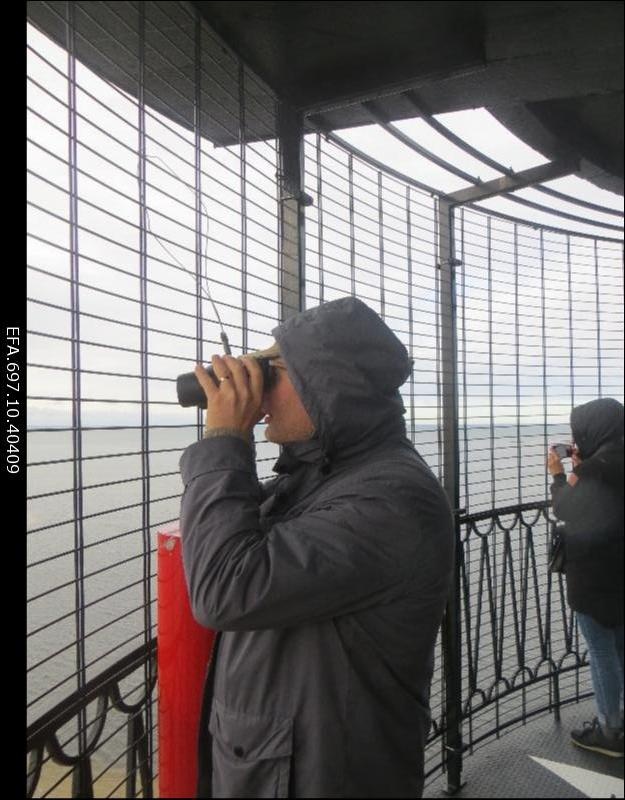 Sõrve tuletorni platvormil.