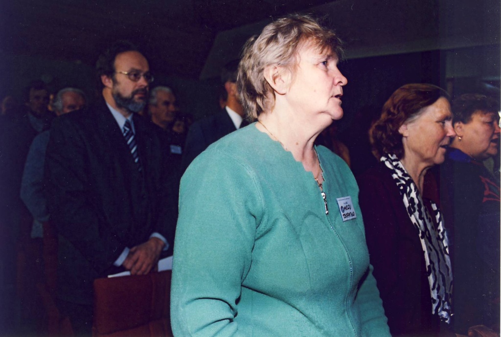 8. Seto Kongress Värska Kultuurikeskuses.Vaade saali, esiplaanil Helju Tsopatalo Petseri rajoonist