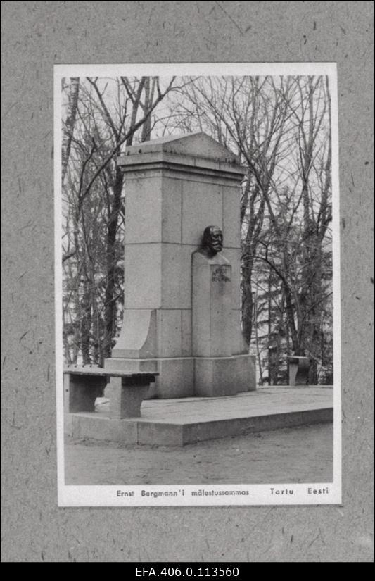 Kirurg Ernst Bergmanni mälestussammas Toomel.