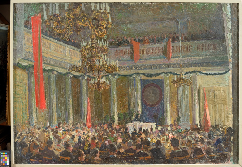 1. mai aktus Tartu Riikliku Ülikooli aulas