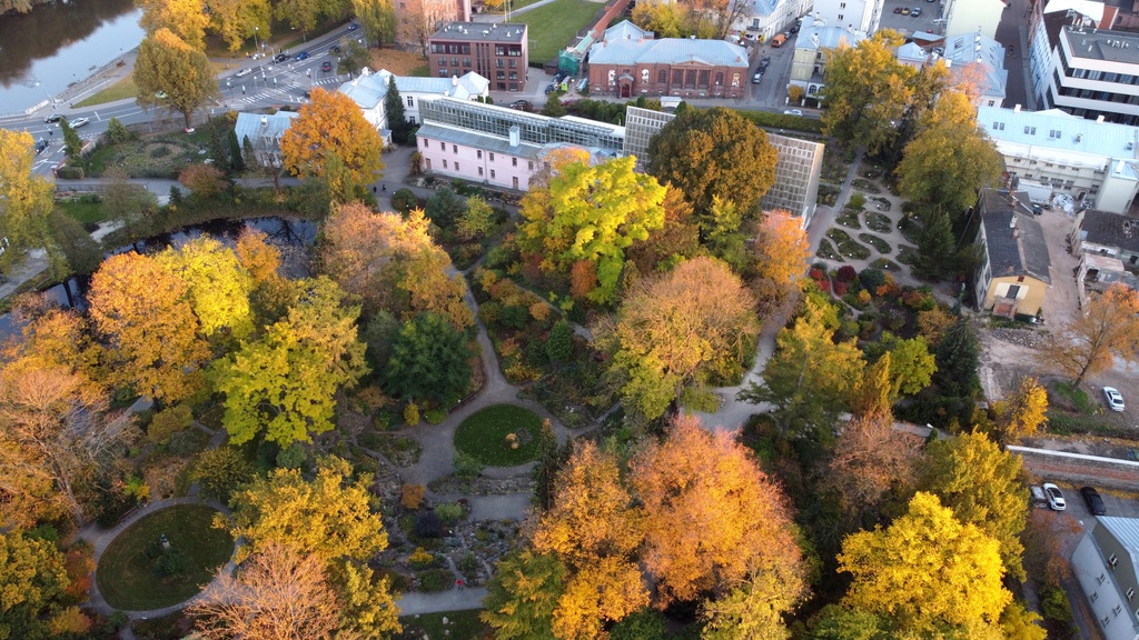 Aerial view of Tartu University Botanical Garden (0817)