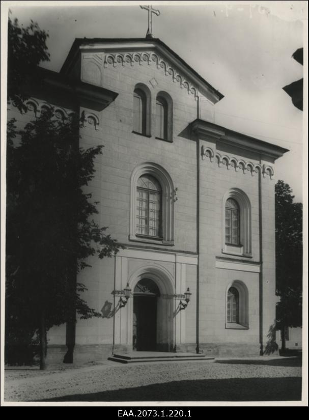 Tartu ülikooli kiriku fassaad 1922. aastal