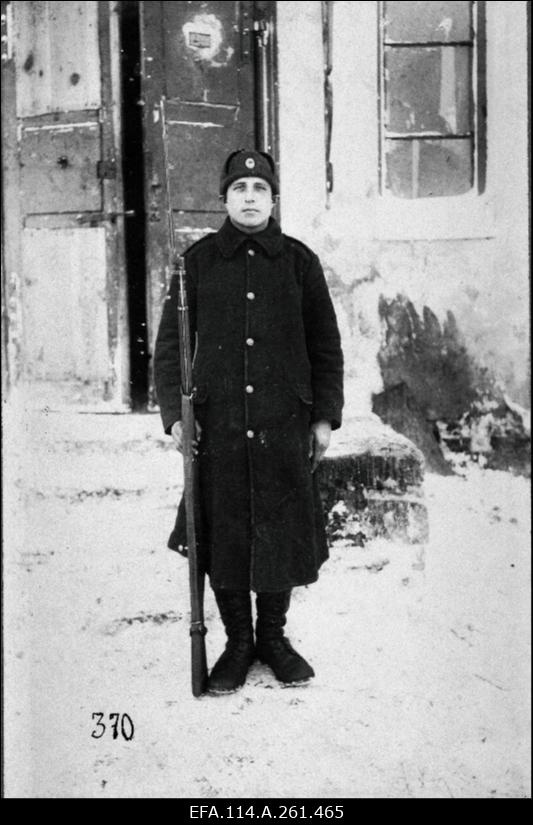 Vabadussõda. 9.Jalaväepolgu sõdur Dubrovkas.
