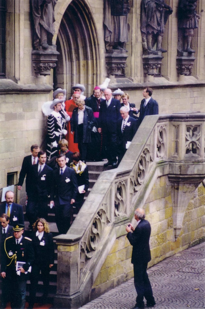 Lennart Meri 1929-2006 - The Estonian President 1992-2001. Here in Osnabrück 1998, Germany, 350 years after the Westphalia Peace Treaty. October 24