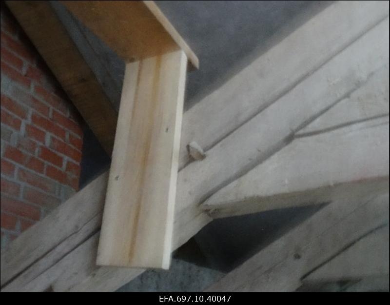 Riisipere mõis. Renoveerimistööd mõisa peahoones. Pööningukorrus.