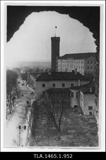 Pikk Hermann 1948 kevad. Vaade Kiek in de Köki tornist.