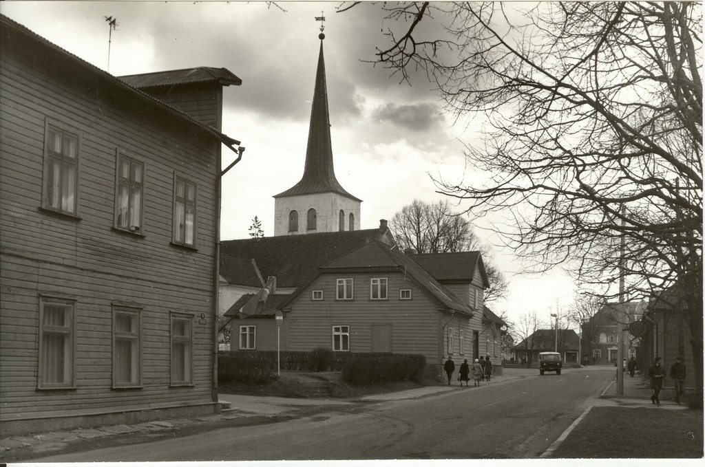 foto, Tallinna tänav Paides 1985.a.