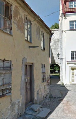 Elamu vanalinnas Laboratooriumi 21, vaade. Arhitekt Eugen Habermann rephoto