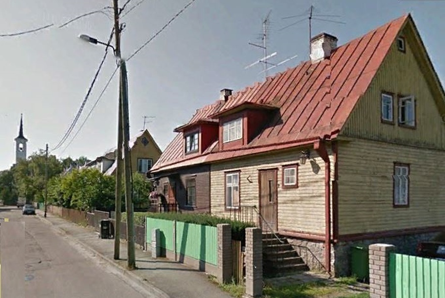 Majad Preesi tänaval, tänavavaade. Arhitekt Herbert Johanson rephoto