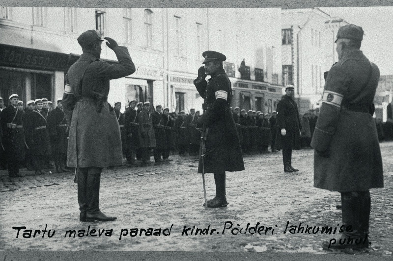 Kaitseliidu Tartu Malev. Õppused, ülevaatused, paraadid jne.