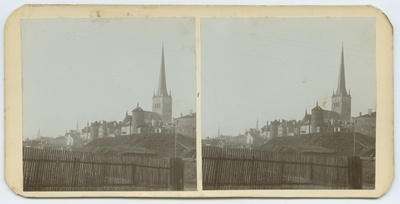 Tallinn, vaade kirdest, Väike-Rannavärav ja Oleviste kirik.  duplicate photo