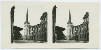 Tallinn, Lai tänav Oleviste kirikuga.  duplicate photo