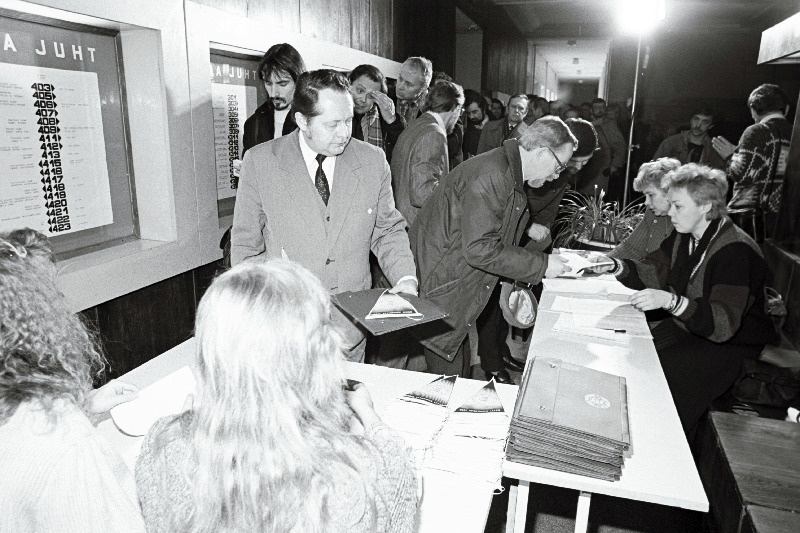 Eesti Kongressi delegaatide ja külaliste registreerimine.