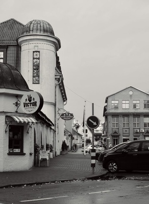 Pärnu, vaade piki Lõuna tänavat rephoto