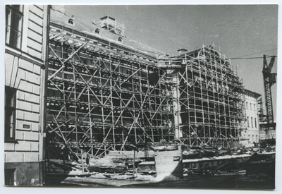 Tartu. Reconstruction of the main building of the University of Tartu after the fire  similar photo