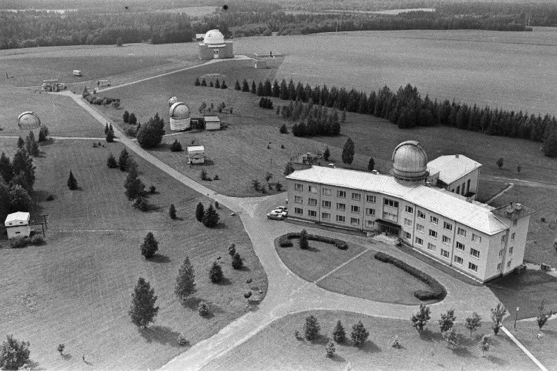 Vaade Eesti NSV TA Astrofüüsika ja Atmosfäärifüüsika Instituudi Tõravere Observatooriumile.