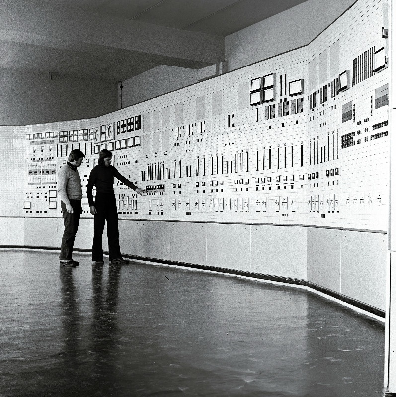Tallinna Veepuhastusjaama juhtimispult.