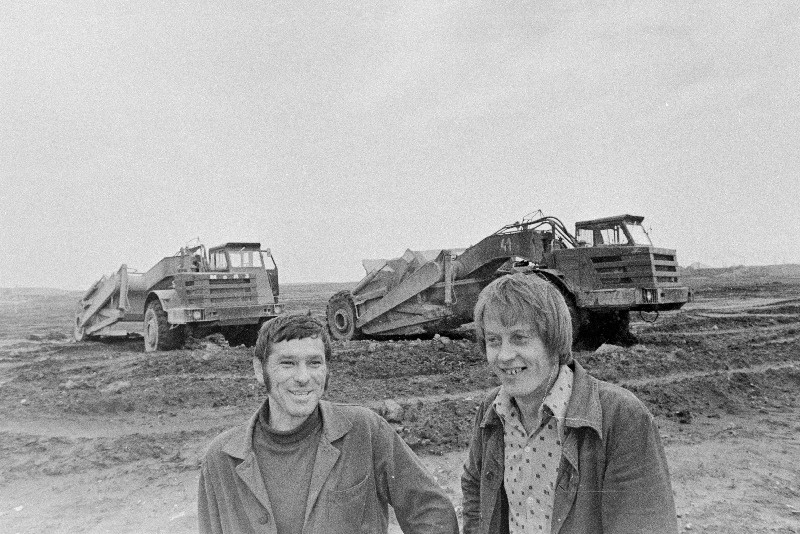 Tootmiskoondise "Eesti Põlevkivi" skeeperite juhid Jevgeni Radajev (vasakul) ja Aleksandr Verhoturov.