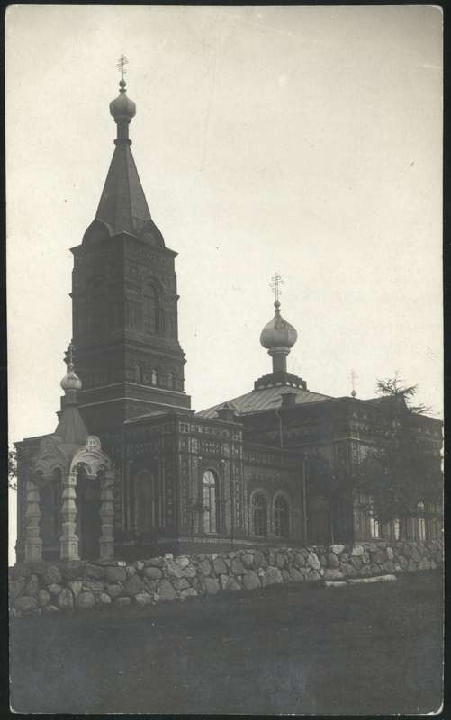 fotopostkaart, Suure-Jaani khk, Suure-Jaani vene õigeusu kirik, u 1915