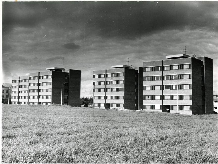Saku punktelamud, vaade. Arhitekt Hans Kõll