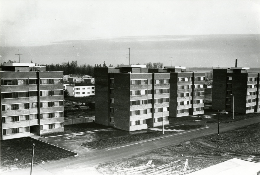 Saku punktelamud, vaade. Arhitekt Hans Kõll