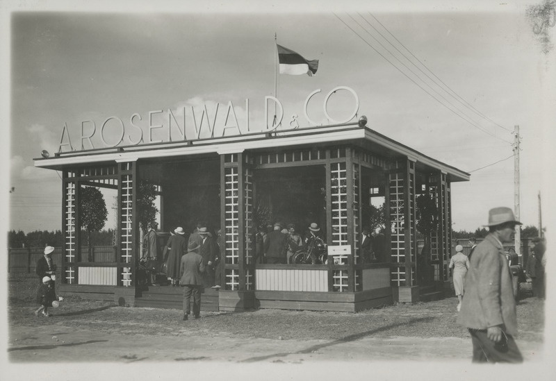 "A.Rosenwald.Co" Põllutööriistade paviljon Tartu Eesti Põllumeeste Seltsi 50.aasta juubelinäitusel