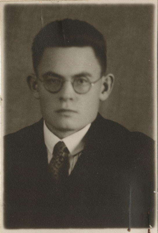 Tartu õpetajate seminari 1922. aasta lõpetaja Hugo Maran, portreefoto