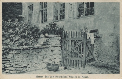 Garden of the Huckschen House in Reval  duplicate photo