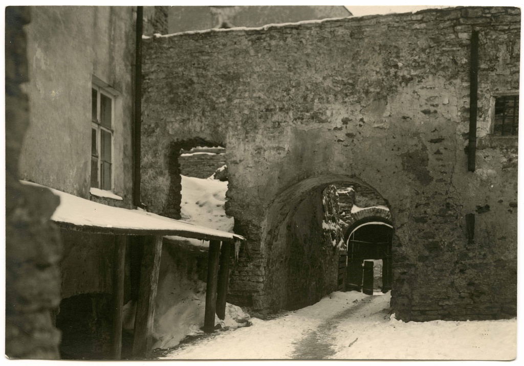 Insurance. Walls of the house in the Old Town