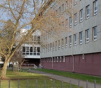 Projekteerimisbüroo hoone, fassaadivaade. Arhitekt Evi Kull, EKE P rephoto