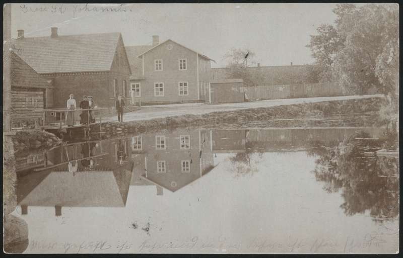 fotopostkaart, Suure-Jaani khk, Suure-Jaani, järv, ümbrus, u 1909