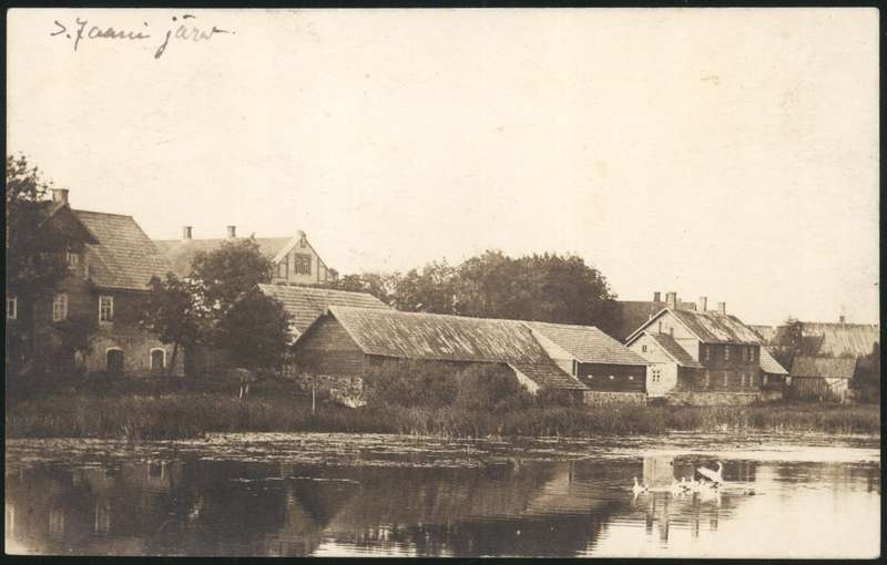 fotopostkaart, Suure-Jaani khk, Suure-Jaani, järv, ümbrus, u 1935