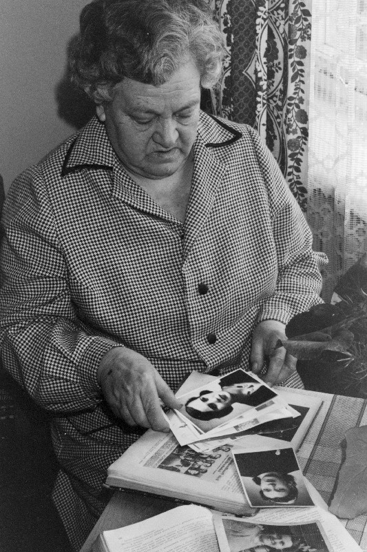 Eesti esimene stahhaanovlane, personaalpensionär Fotinia Voolmäe.