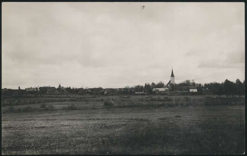 fotopostkaart, Suure-Jaani khk, Suure-Jaani, kirik, u 1935