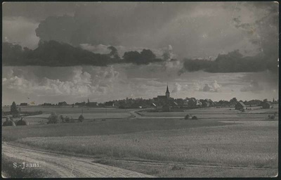 fotopostkaart, Suure-Jaani khk, Suure-Jaani, kirik, u 1935  duplicate photo