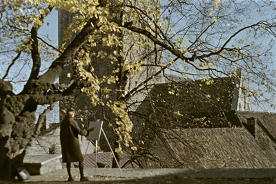 Vana Tallinn. Kunstnik Toompeal.  similar photo