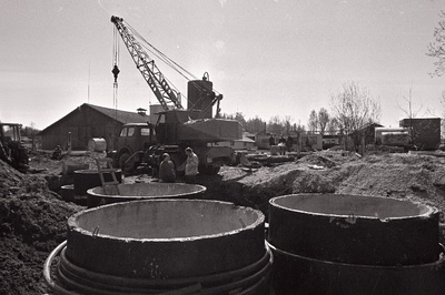 Kaiavere vutifarmi puhastusseadmete ehitus.  duplicate photo