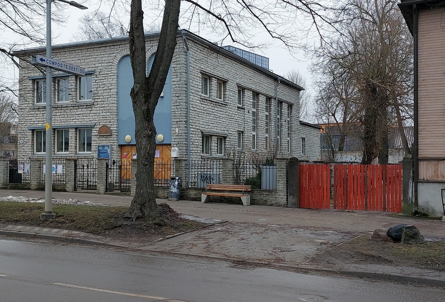 Building built in Tallinn, Paulus Church. rephoto