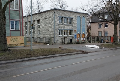 Tallinn, Pauluse kiriku pooleliolev hoone. rephoto