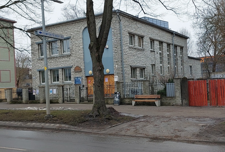 Ongoing construction of the Tallinn, Paulus Church. rephoto