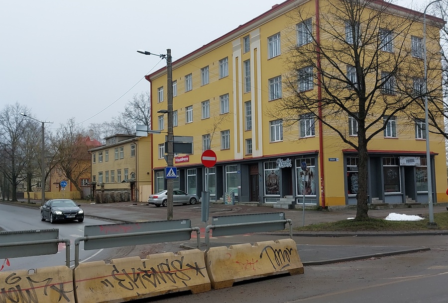 Tallinn, new house on Raua Street. rephoto