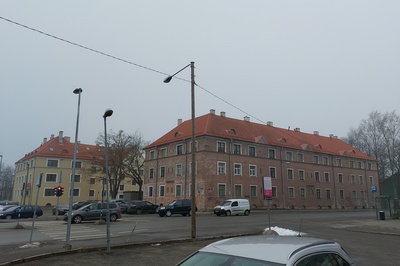 Linnateenistujate elamud Pelgulinnas, vaade. Arhitekt Herbert Johanson rephoto