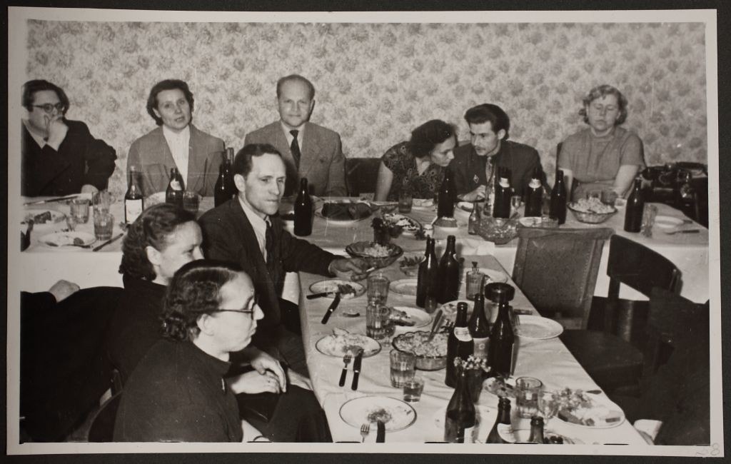 Nääripidu Riigiarhiivis/ New Years celebrations in State Archives. Tallinn, Estonia 1958