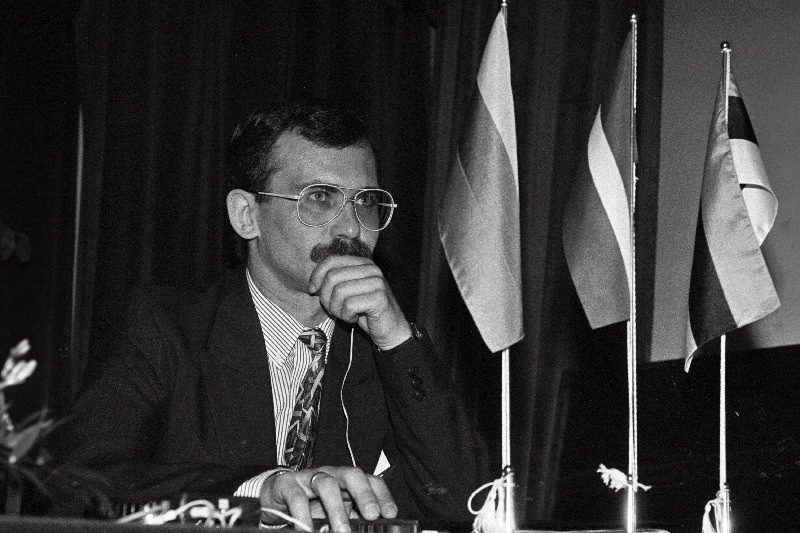 Balti Assamblee president Egidius Bickauskas assamblee 4. istungjärgul Jurmalas.