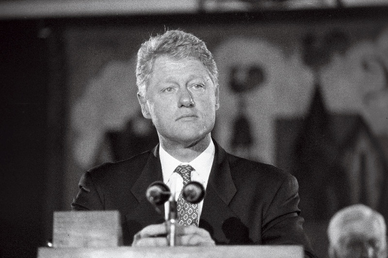 Ameerika Ühendriikide president Bill Clinton Riias.