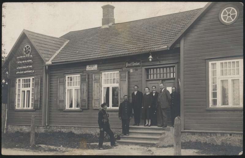fotopostkaart, Suure-Jaani khk, Suure-Jaani, Jaama tn, postkontor, u 1930