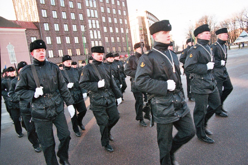 Kaitsejõudude paraad Eesti Vabariigi 80.aastapäeval Vabaduse väljakul.