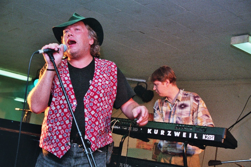 Laulja Tõnis Mägi Rock-Summeril Tallinna Lauluväljakul.